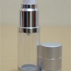 Botol Pump Impor 20 ML Tutup Silver | AIRLESS BOTTLE Tutup Terbuka