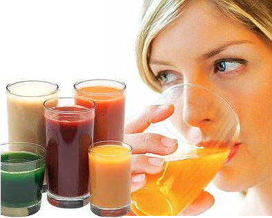 Drinking Juice - photo from fruitsinfo.com