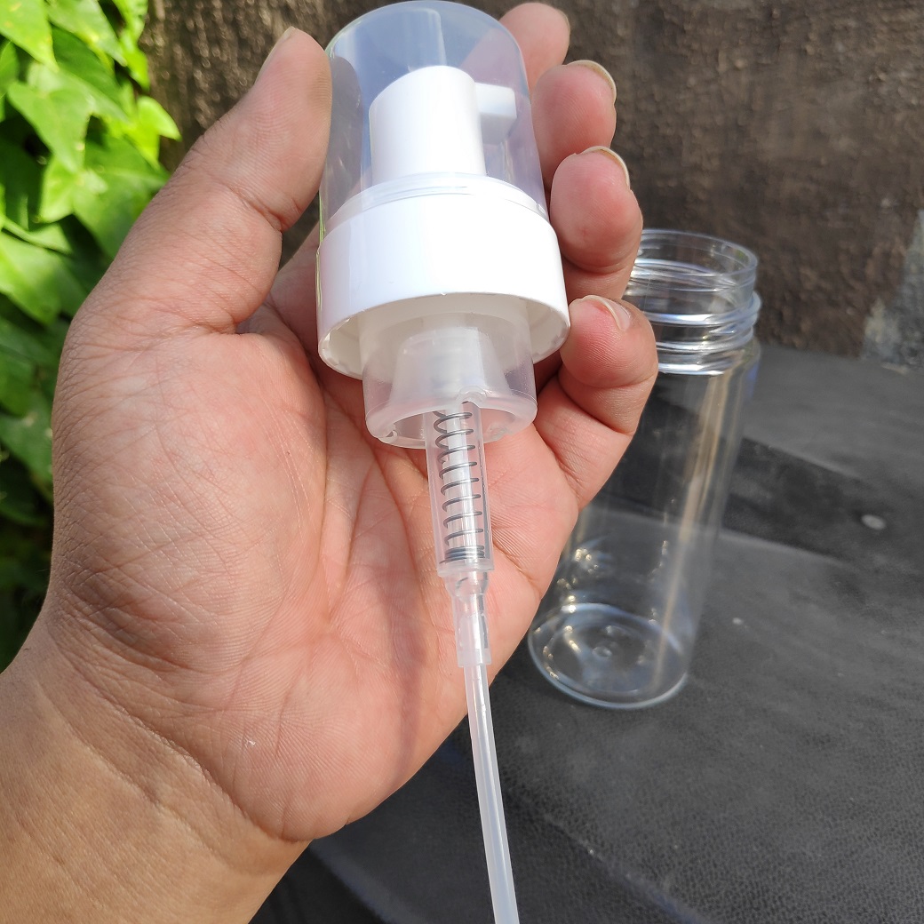 Botol Pump Foam 150 ML Putih Bening Impor (8)
